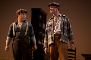 Mark Diamond as Top in "The Tender Land" opposite Andrew Stenson as Martin