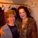 Judy Brick Freedman with Young Artist alum Jill Gardner in the Schubert Theatre dressing room after Boston Lyric Opera's Tosca, in which Jill sang the title role. Sunday, November 14, 2010