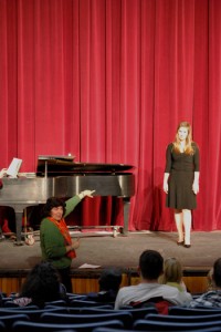 Francesca works with SUNY Oneonta student Alexandra Schleuderer. 