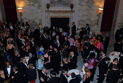 The evening began with cocktails in the grand lobby.