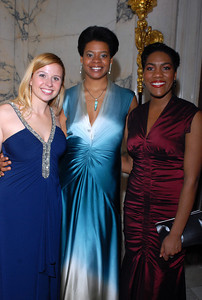 Young Artists Lindsay Russell (left) and J'nai Bridges with Sakura Myers (center).