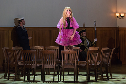 Emily Pogorelc as Johanna in Sweeney Todd. Photo: Karli Cadel